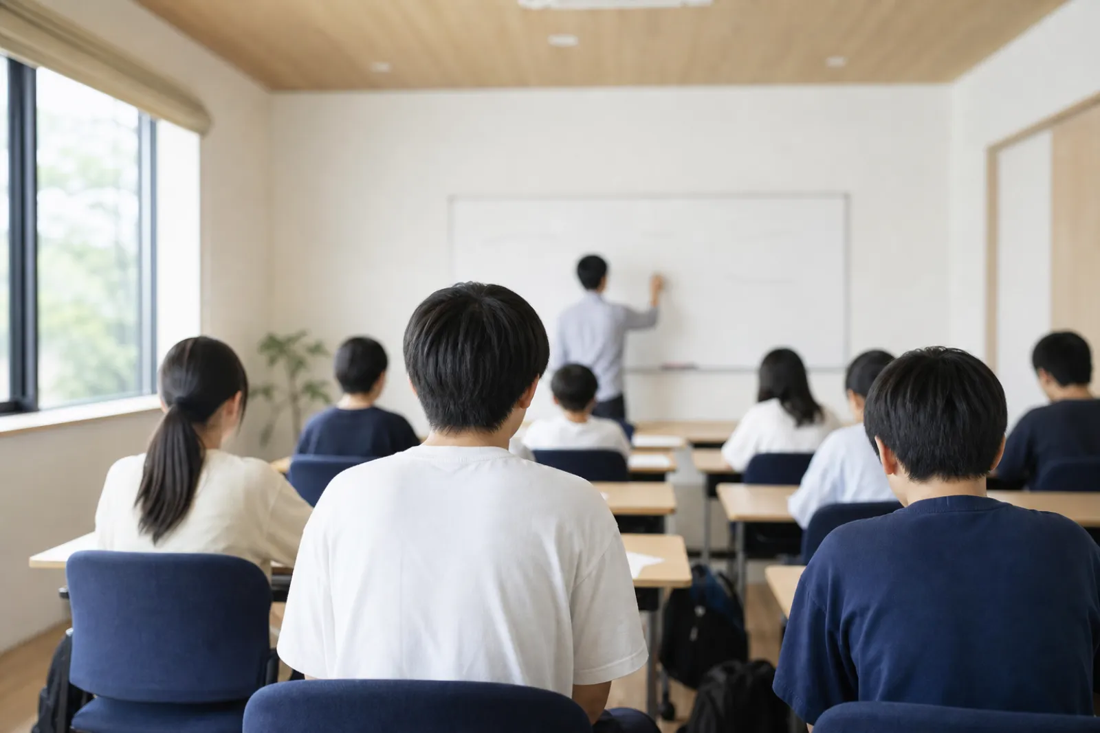 夏期講習中の教室の様子